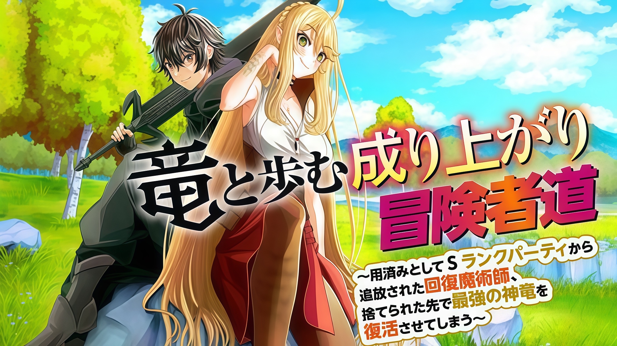 Ryuu to Ayumu Nariagari Boukensha-dou ~ Youzumi toshite S-Rank Party kara Tsuihou Sareta Kaifuku Majutsushi, Suterareta Saki de Saikyou no Shinryuu wo Fukkatsu Sasete Shimau ~